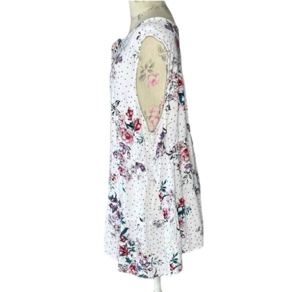 TORRID floral Polka Dot Tiered Peasant Baby Doll Tank Top Plus size 4 4X New!!! - Picture 12 of 14